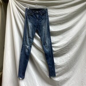 Joe's Jeans Dark Blue Mid Rise Skinny Jeans, size 27